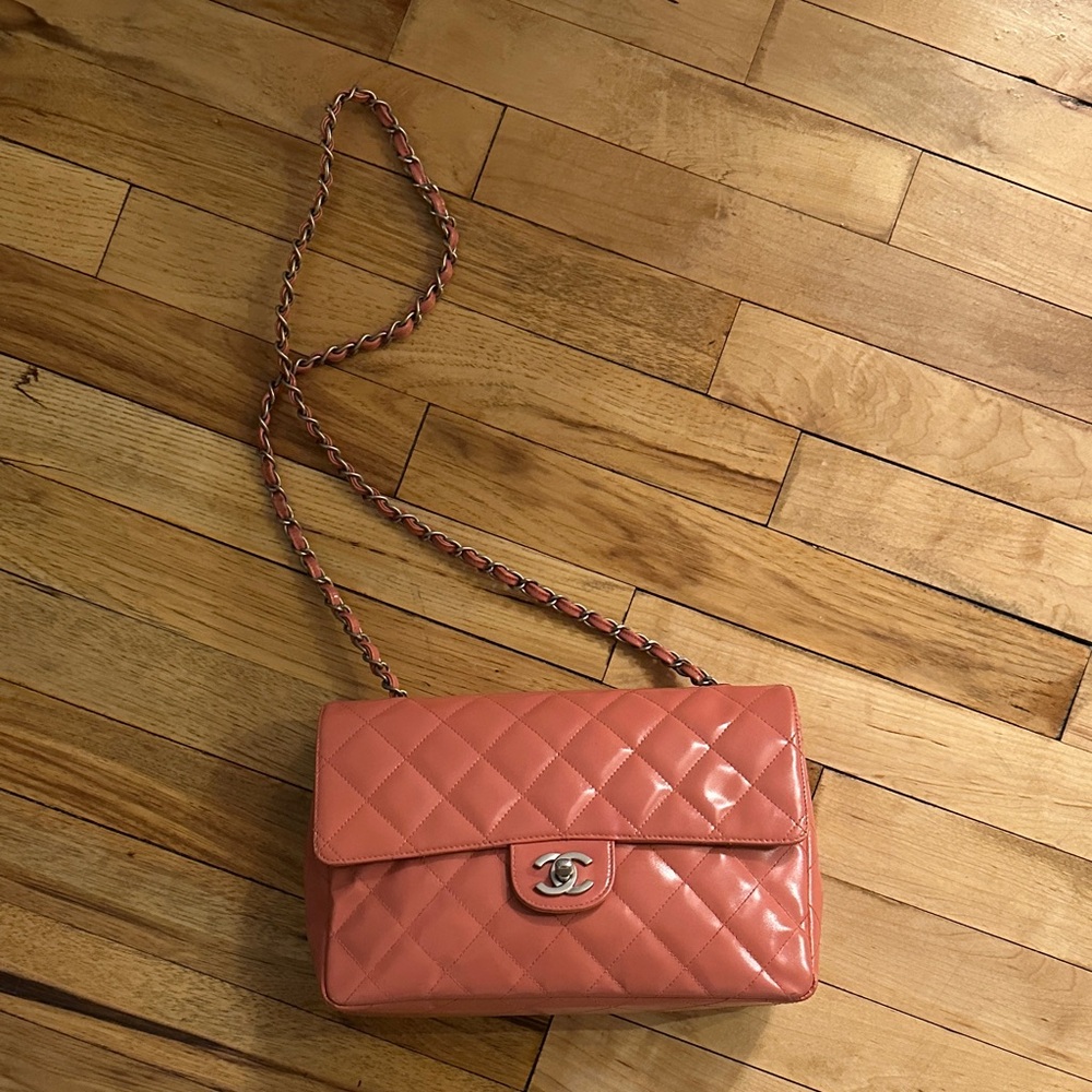 Pink Chanel Single Flap Bag
